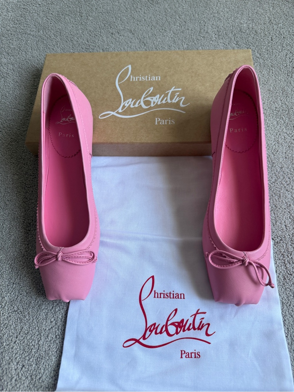 New Christian Louboutin Mamadrague Flats in Pink